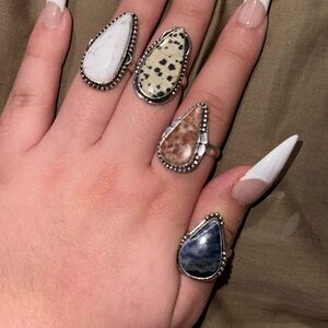 Very pretty crystal rings